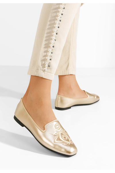 B T Shoes Γυναικείες μπαλαρίνες Estefania χρυσο