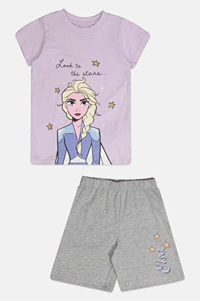 Disney Toddlers Girl 2 Pieces Frozen Graphic Print Top And Bottom Set, Multicolor