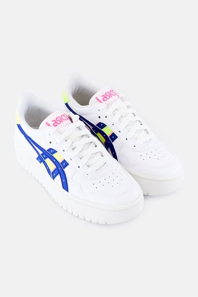 Asics Women Japan S PF Brand Logo Lace Up Outdoor Sneakers, White