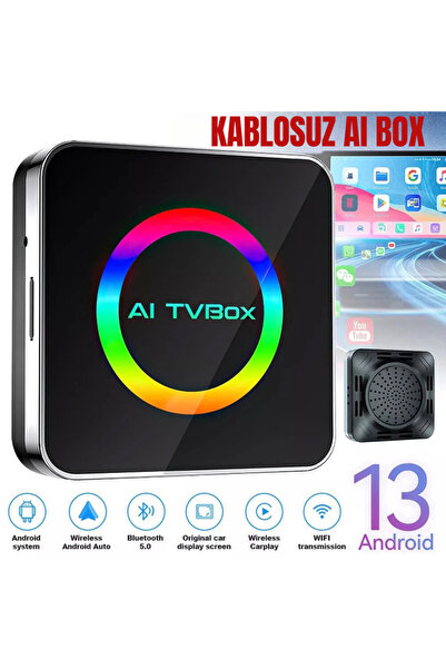 Citrus Kablosuz CarPlay AI Box 2025 – iPhone & Android Auto Uyumlu, Netflix, YouTube