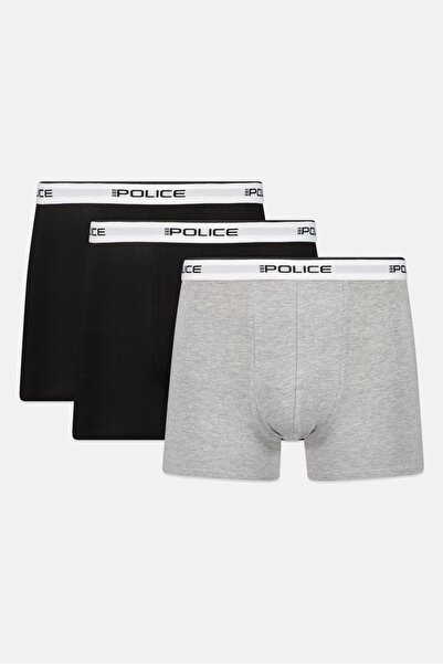883 Police Men 3 Pcs Brand Logo Boxer Shorts, Multicolor