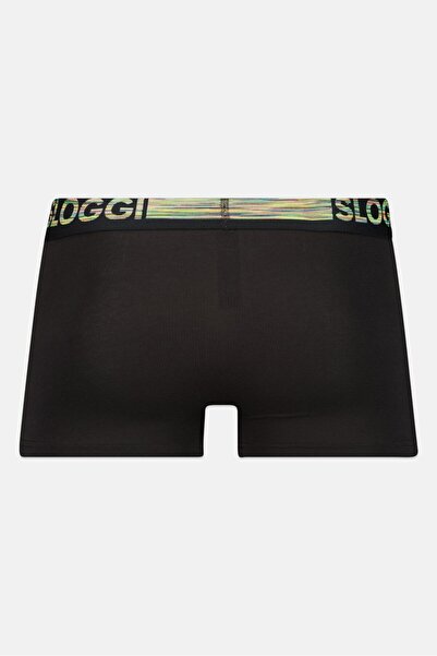 SLOGGI Men 2 Pcs Brand Logo Boxer Brief, Black