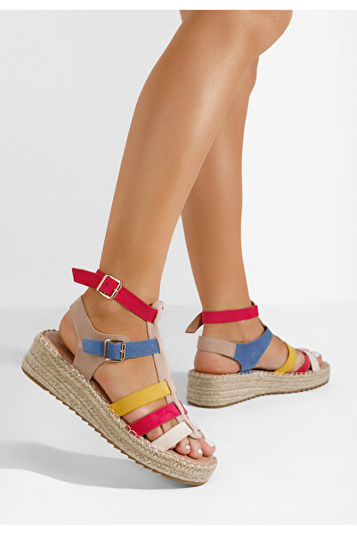 B T Shoes Sanjana V2 multicolor espadrille sandals