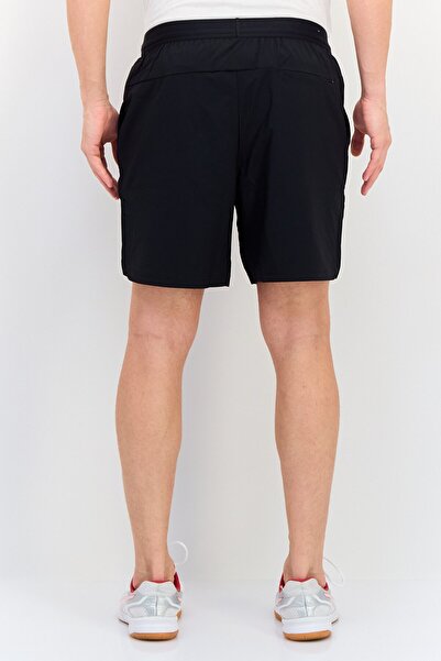 New Balance Men Standard Fit Brand Logo Training Shorts, Black