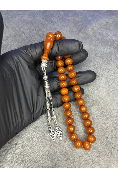 Mos Tespih مسبحة الصلاة العنبر المضغوطة القديمة الراقية