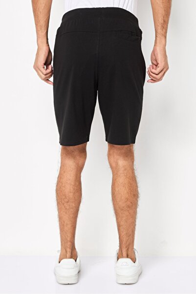 Cerruti 1881 Men Brand Logo Basic Shorts, Black