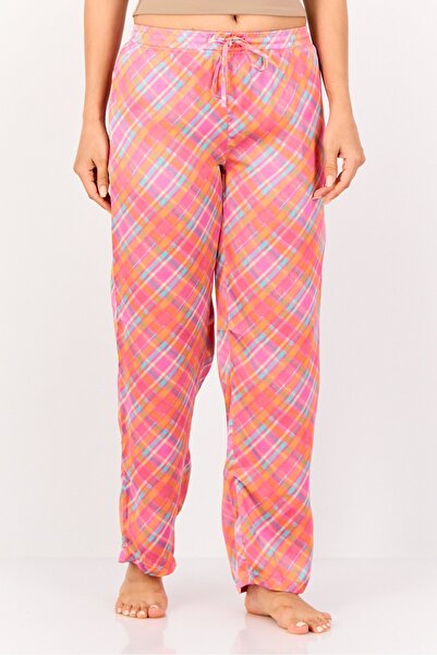 Zivame بنطلون بيجاما نسائي منقوش برباط، متعدد الألوان