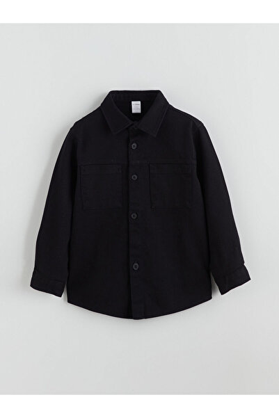 LC Waikiki Create Your Style with Uzg Store |   Basic Gabardine Long Sleeve Boy's Shirt