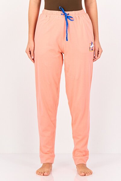 Zivame بنطال بيجاما نسائي بطبعة جرافيكية من Looney Tunes x برباط، مرجاني