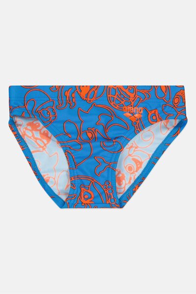 ARENA ملابس سباحة قصيرة بطبعة جرافيكية للأولاد الصغار، متعددة الألوان