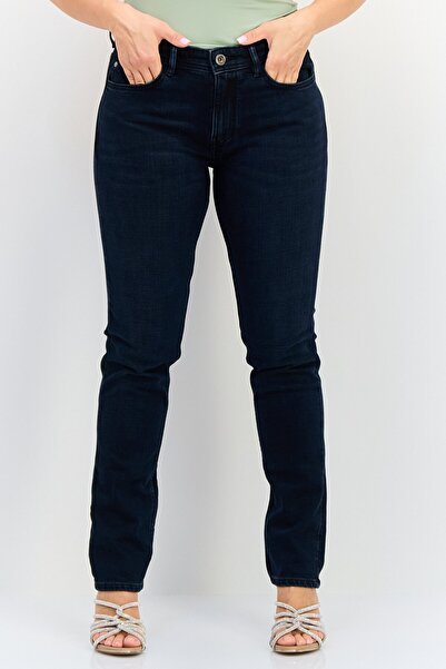 Timberland Women Slim Fit Washed Stretchable Denim, Dark Blue