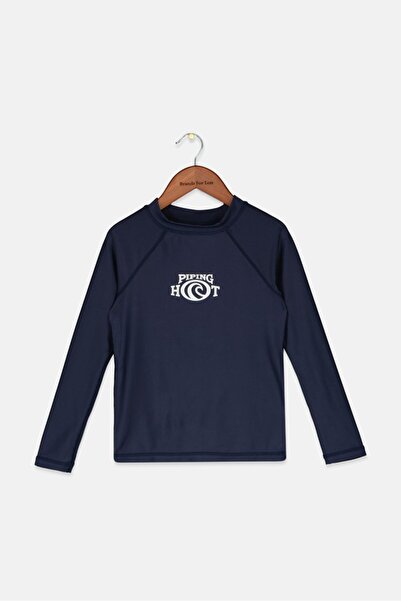 Piping Hot واقي من الطفح الجلدي بأكمام طويلة وشعار العلامة التجارية للأطفال ل...