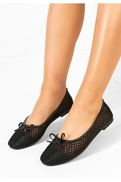 B T Shoes Čierne balerínky Rosa