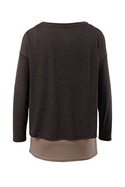 Tchibo Women 2 Pieces Printed Long Sleeve Top And Sleeveless Vest, Multicolor