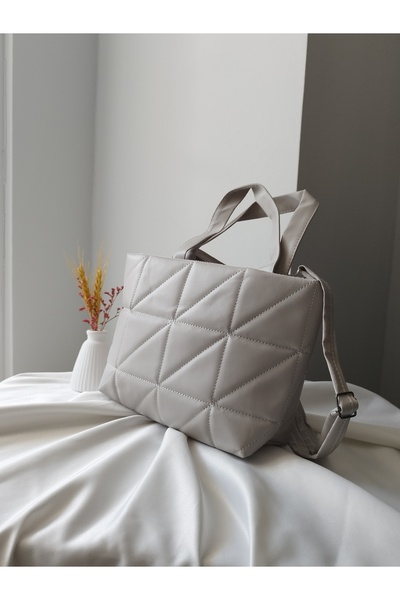 VivazzaLuxe Women's Leather Quilted Pattern Zippered Casual Medium Size Hand and Shoulder Bag