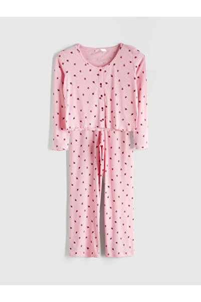 LC Waikiki Pijamale pentru femei cu decolteu cu flori