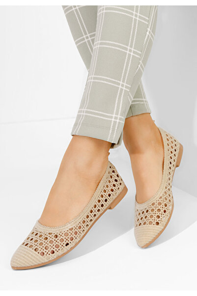 B T Shoes Béžové dámské baleríny Marybel