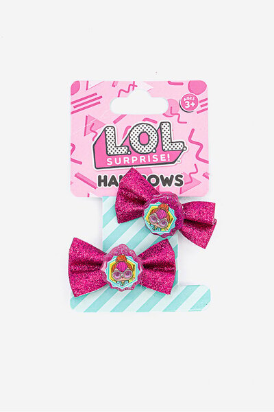 L.O.L. SURPRISE Kids Girl 2 Pcs Hair Bows, Purple
