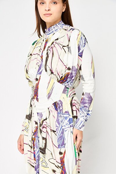 Stella McCartney Women Graphic Print Midi Dress, Multicolor
