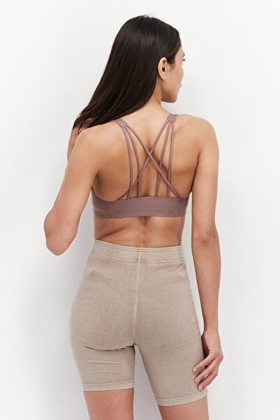 adidas Women Brand Logo Lightly Padded Training Sport Bra, Dark Pink