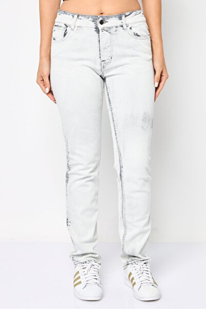 Emporio Armani Women Regular Fit Solid Stretchable Jeans, Off White