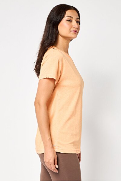 New Balance Women Sportswear Fit Short Sleeve Outdoor Top, Orange