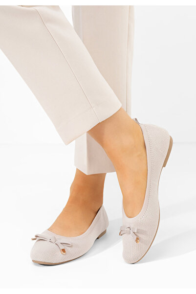 B T Shoes Béžové dámské baleríny Tifani V2