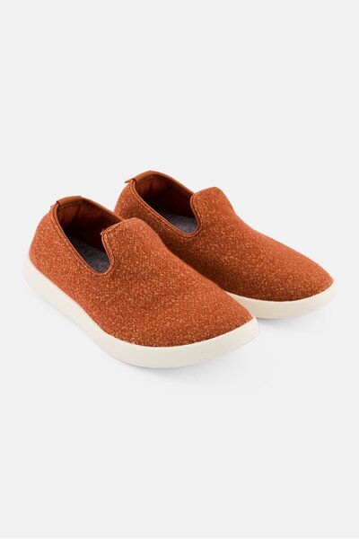 Allbirds Women Wide Wool Loungers Slip On Shoes, Brown