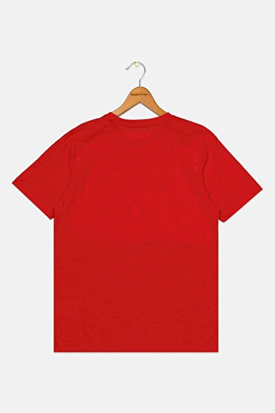 Scuderia Ferrari Kids Boy Short Sleeve Printed T-Shirts, Red Combo
