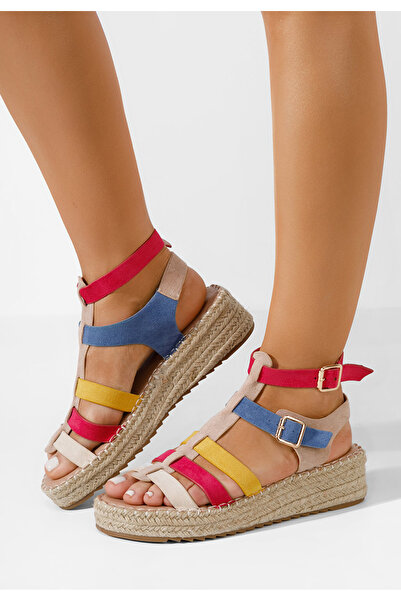 B T Shoes Sanjana V2 multicolor espadrille sandals