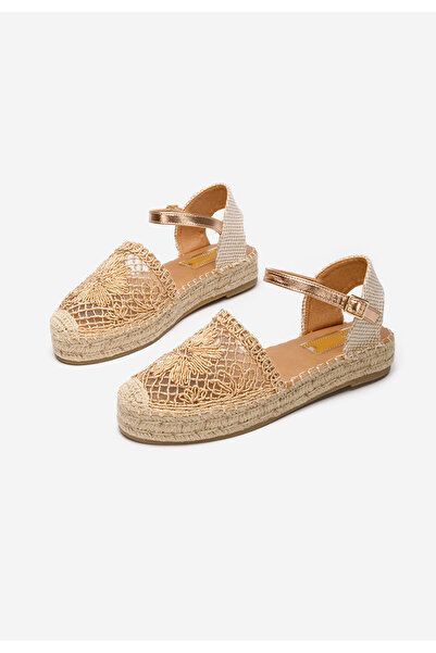 B T Shoes Champagne dámské espadrilky Anlonia