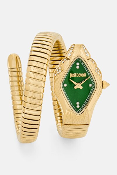 Just Cavalli Women JC1L306M0045 Ferocious Stainless Steel Analog Watch 22 mm, Gold