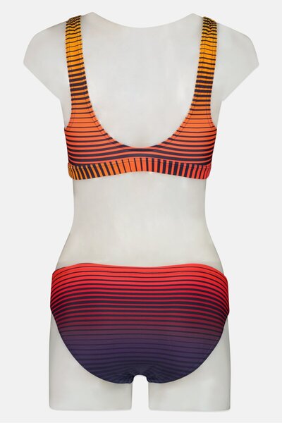 SPEEDO Women 2 Pieces Stripe Top And Bottom Bikini Set, Multicolor