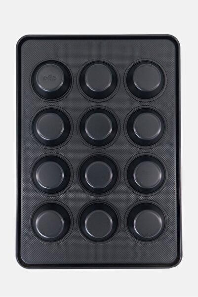 Alta 12 Cup Muffin Cupcake Pan, Black