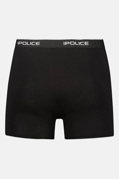 883 Police Men 3 Pcs Brand Logo Boxer Shorts, Black