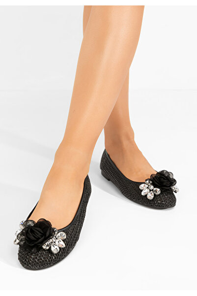 B T Shoes Černé dámské baleríny Sidney