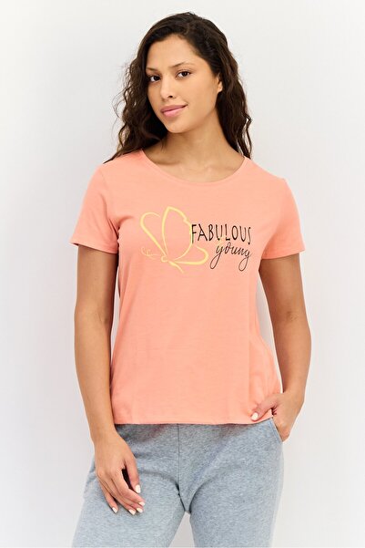 Zivame Rosaline x Women 2 Pieces Crew Neck Allover Print Short Sleeve Sleepwe...