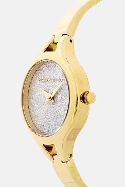 Roccobarocco Women RB2216S-07M Stainless Steel Analog Watch 25 mm With Bangle, Gold