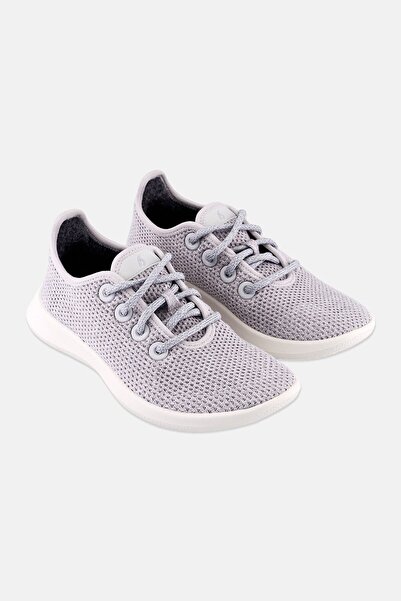 Allbirds حذاء نسائي واسع برباط، رمادي