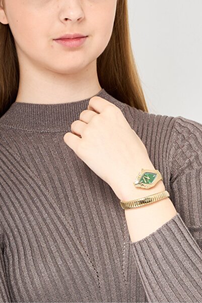 Just Cavalli Women JC1L306M0045 Ferocious Stainless Steel Analog Watch 22 mm, Gold