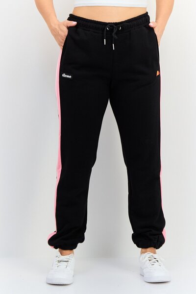 Ellesse Women Sportswear Fit Drawstring Outdoor Sweatpants, Black