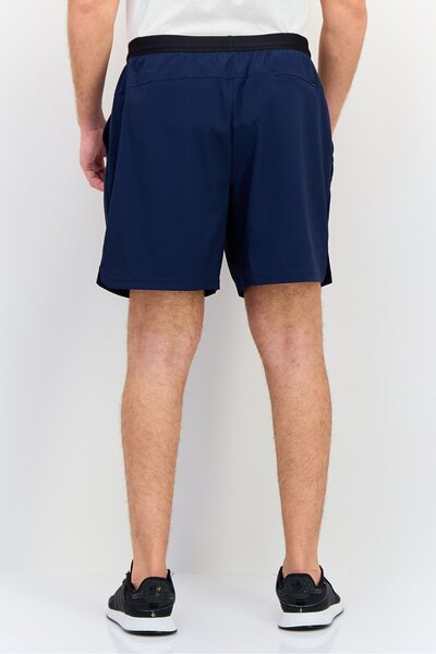 New Balance Men Standard Fit Brand Logo Training Shorts, Navy