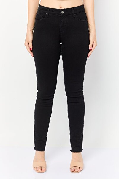 Armani Exchange Women Supper Skinny Fit Plain Stretchable Denim, Black