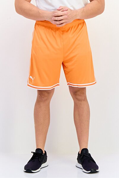 Puma Men Sportswear Fit Brand Logo Training Shorts, Orange