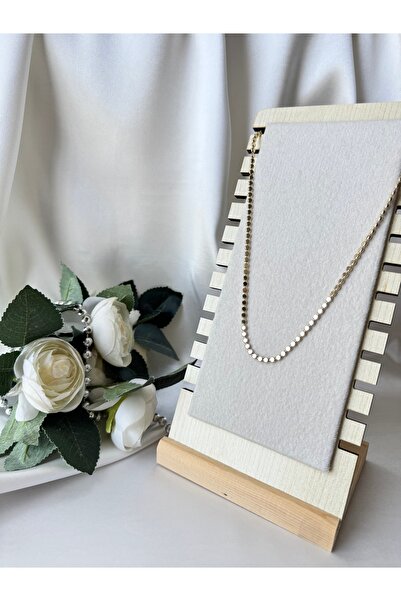 XUPING JEWELRY Xuping Kuyumcu Model 14K Altın Kaplama Ezme Zincir