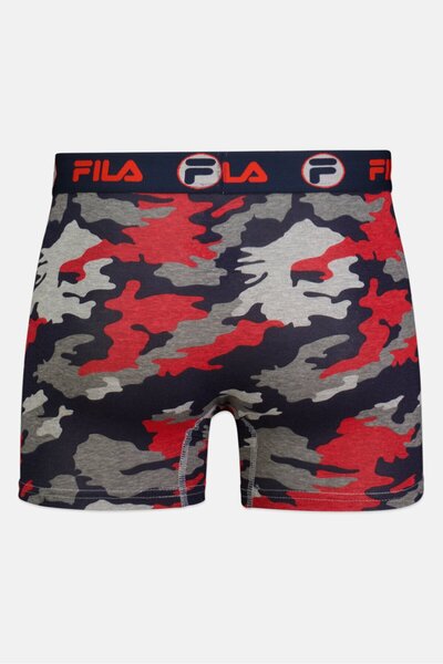 FILA Men 4 Pieces Camouflage Boxer Brief, Multicolor