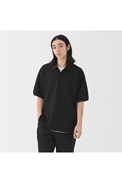 Muji UV Protection Quick Dry Waffle Short Sleeve Polo Shirt