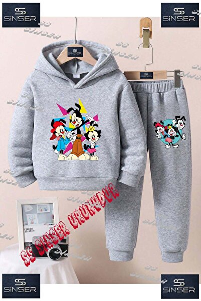 SS SİNSER Set de trening cu hanorac cu imprimeu special pentru copii, unisex,...