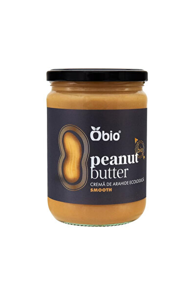 OBİO Cremă fină de arahide, 500g -