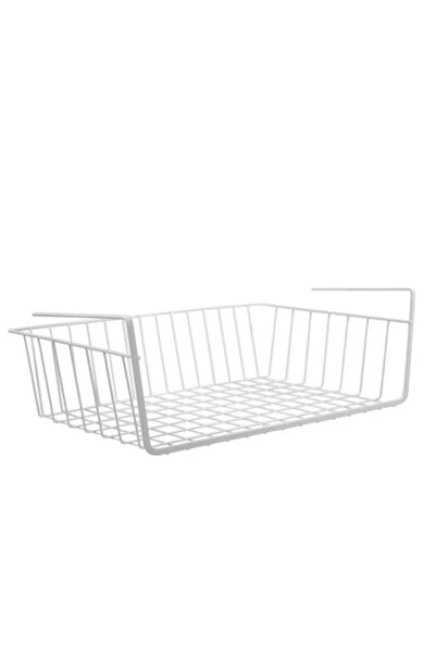 Zokura Závěsný koš pod policí, uhlíková ocel, 40,5 x 25,5 x 13,5 cm -